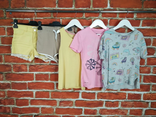 Girls Bundle Age 8-9 Years H&M Next Nke Shorts T-Shirts Vest Sport Active 134Cm