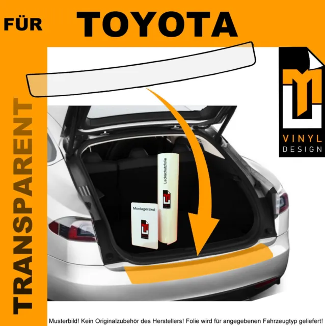 LACKSCHUTZFOLIE LADEKANTE FÜR Toyota Prius Plus ab 2012 Transparent