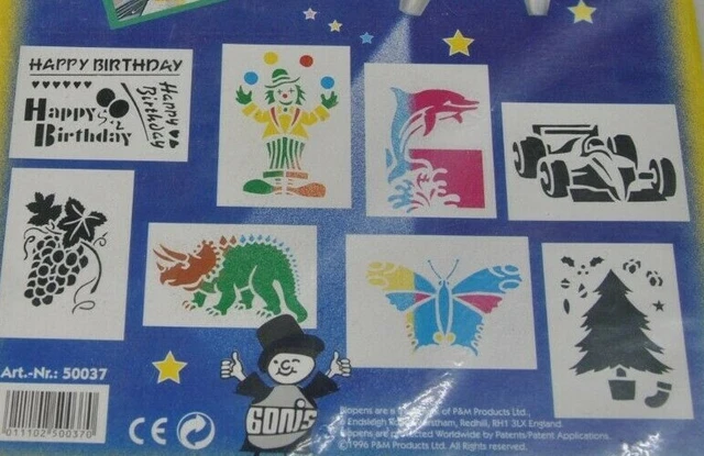 Plantillas Gonis P&M 1996 para soplos mágicos que cambian de color no incluidos Berlín