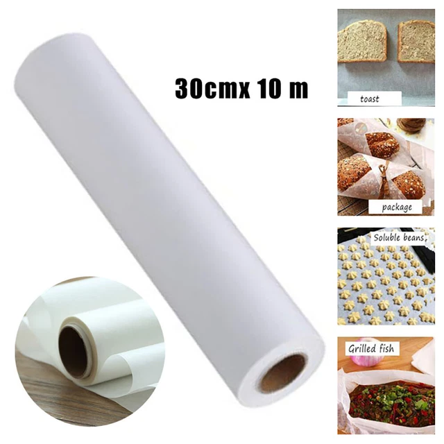 Foglie di carta in silicone 10 m cottura pergamena rotolo stampi da forno GB