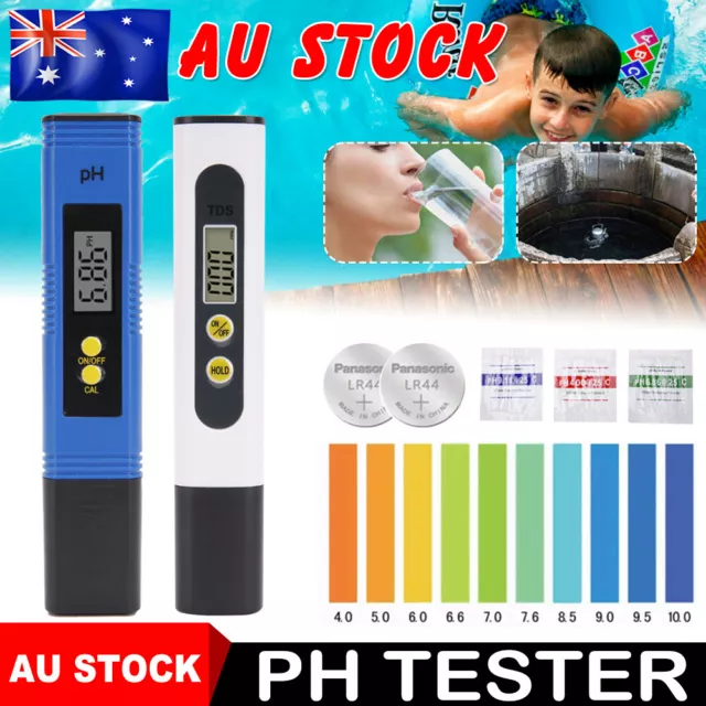 PH Meter TDS Tester Salinity Temperature Digital Water Quality Monitor Test Tool