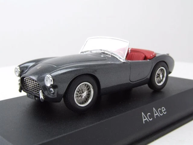 AC Ace Cabriolet 1957 Gris Métallique Maquette de Voiture 1:43 Norev
