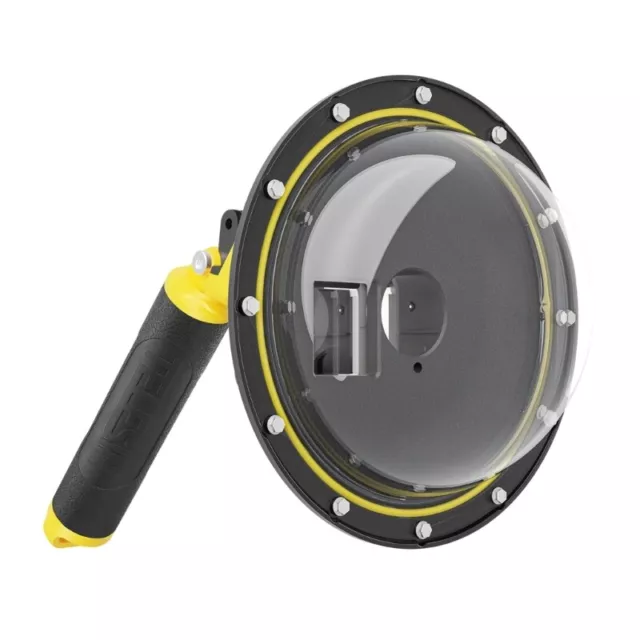 Dome Port Underwater Housing Floating Handle & Anti-fog Inserts for Action 3 4