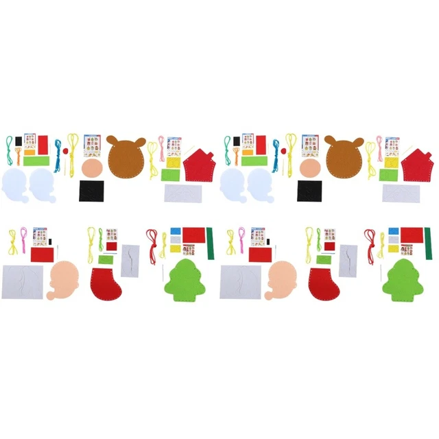 12 Pcs Christmas DIY Accessories Non-woven Backpack Goruck Backpack Manual