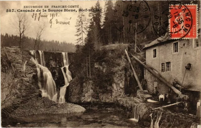 CPA Excursion en Franche-Comte - Cascade de la Source Bleue (365941)