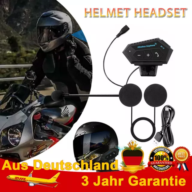 Motorrad Helm Bluetooth Headset BT-12 Kopfhörer