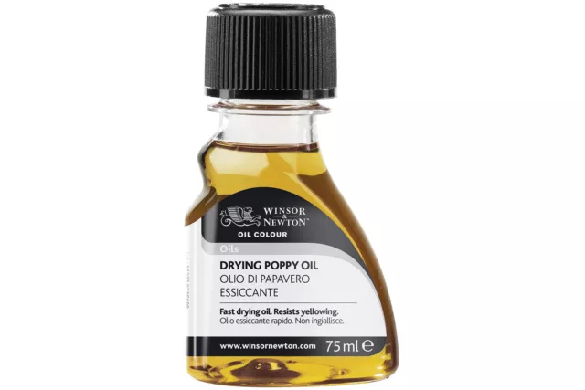 Aceite de amapola secado color aceite Winsor and Newton 75 ml (Bttl)