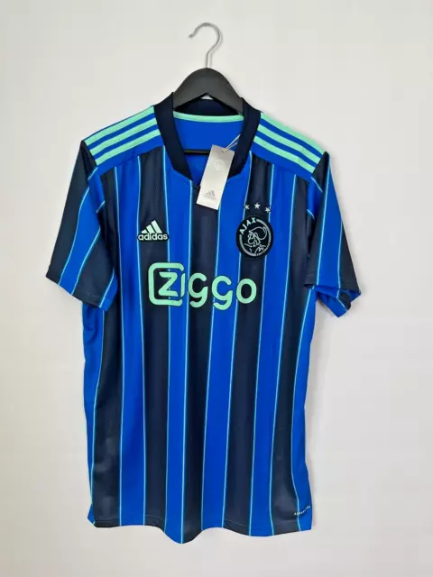 Ajax Amsterdam Jersey 21-22 Away Large Soccer Adidas GT7130 Football Shirt