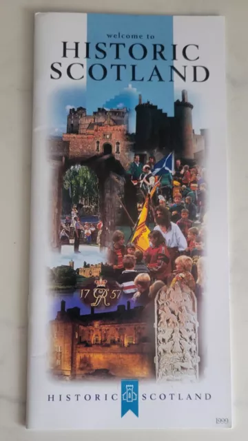 Vintage 1999  ~  Welome to Historic Scotland Guide Sight Seeing 62 sites