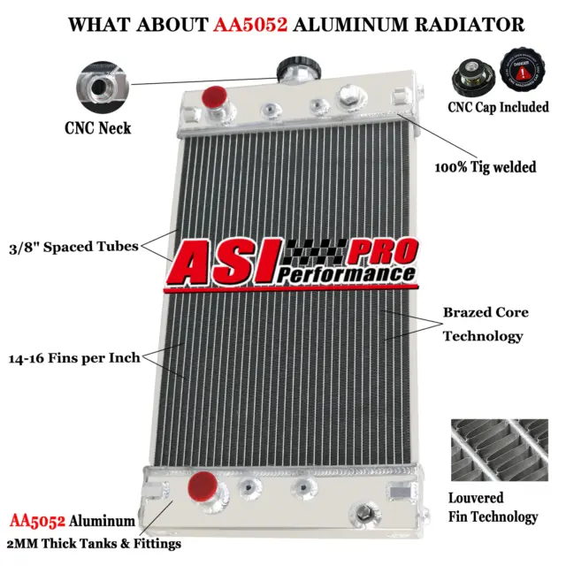 Aluminum Radiator For Perkins 403C-15/404C-22/403D-15/404D-22 TPN440 US