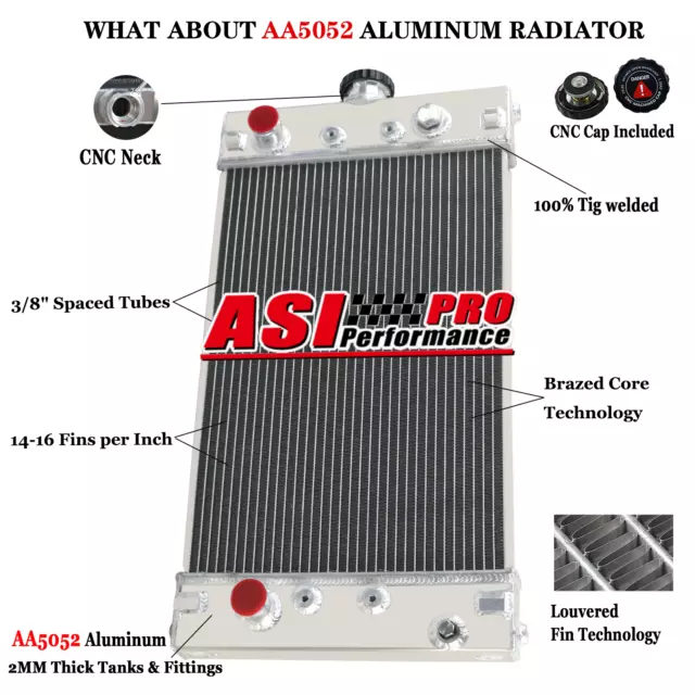 Aluminum Radiator For Perkins 403C-15 404C-22 403D-15 404D-22 TPN440 US