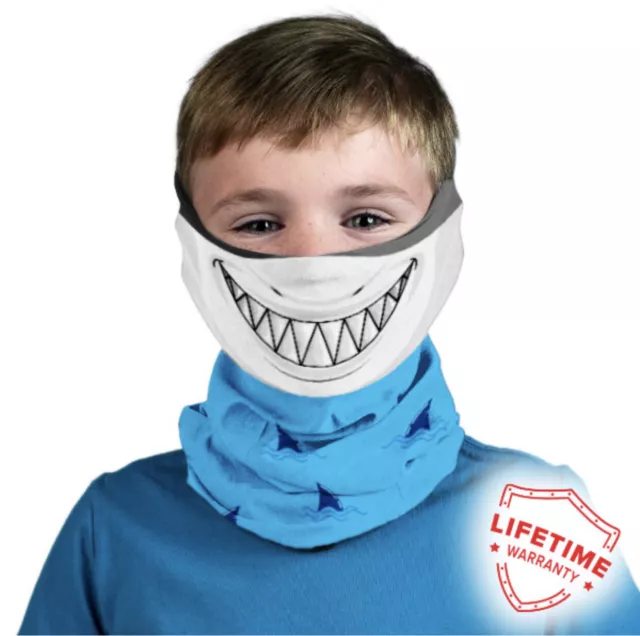 SA Salt Armour GET 2 Masks $9.99 BAYBEE SHARK KIddie Face Mask Neck Gaiter Banda