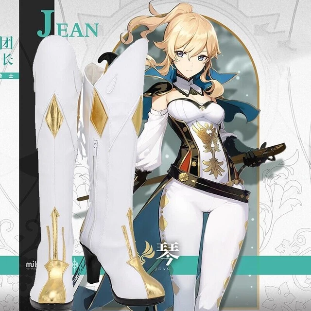 Genshin Impact Jean Shoes shoes Boots Boots Costumes Cosplay Costume Game