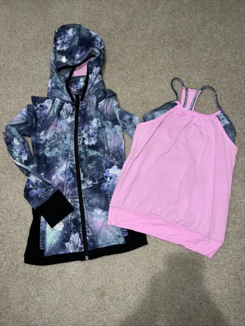 ivivva On A Moonwalk Crystal Continuum Jacket & matching tank Size 10.  Perfect