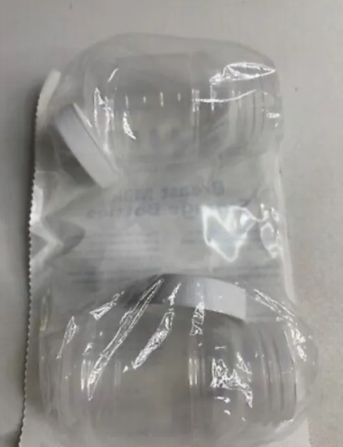 New Abbott Breast Milk 4 Oz Storage Bottles w Lids (2 Pack) Exp 1Feb2024