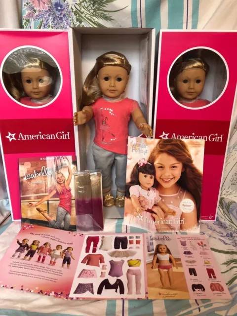 New in Box - American Girl ISABELLE 18" Doll of Year 2014 + 2 Bonuses Blonde