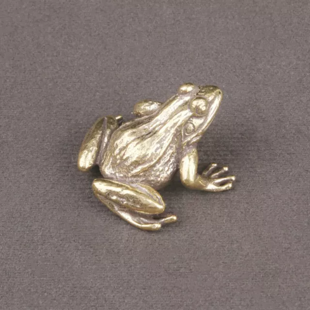 Decorative Animal Brass Brass Frog Figurine Frog Tea Pet