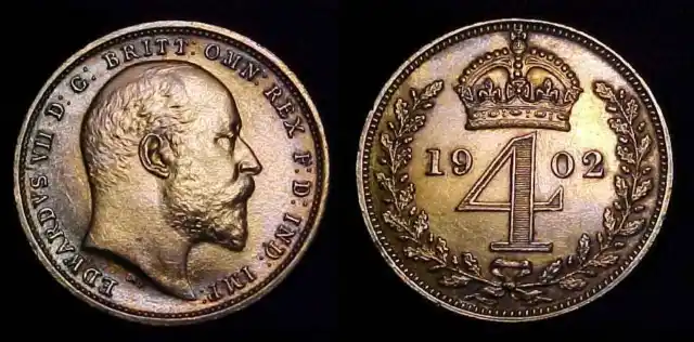 GREAT BRITAIN 1902 Maundy 4 Pence / Fourpence PL