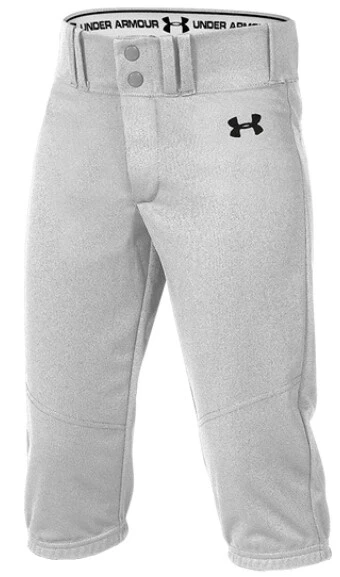 Under armour Ragazzi Bambini Slip Baseball Pantaloni, Grigio O Bianco, UBP7KOY 2