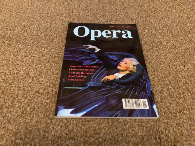 Opera Magazine 2011 Nov Susan Mclean As Kundry. Toby Spence. Yehuda Shapiro