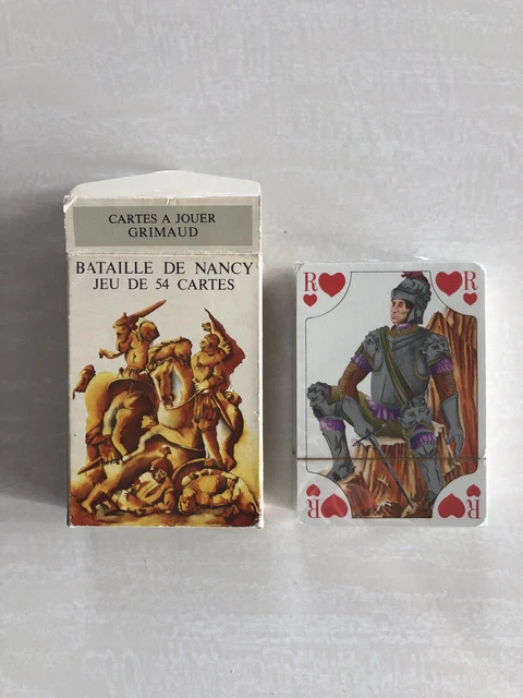 Jeu rare et hors standard de 54 cartes à jouer, illustré de voitures anciennes, 2 jokers, vintage des années 1970 environ, jeu de cartes unique - France