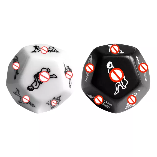 12 Sided Couples Funny Sex Dice Hexagon Romance Love Gambling Adult Games