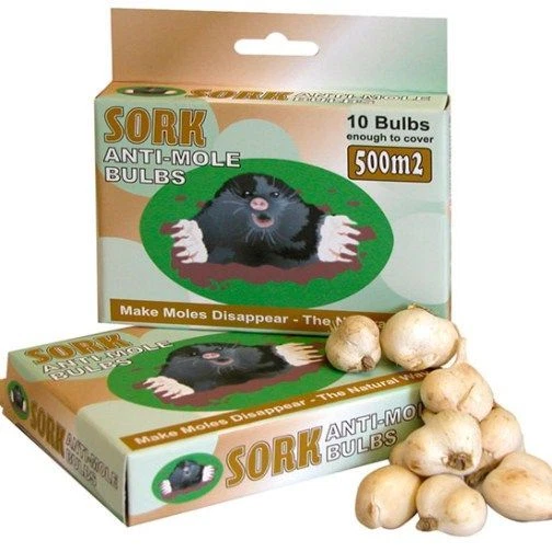 ANTI MOLE/FIELD MICE Bulb Deterrent Sork Natural Treatment Deterrent