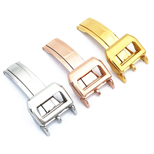 FIBBIA/FIBBIA PER OROLOGIO Con Perno In Acciaio Inox Lucido 18 Mm Per Orologio IWC EUR 41,83 - IT - Foto 14