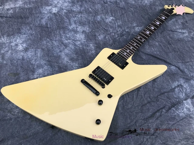 Cream White Finished Electric Guitar