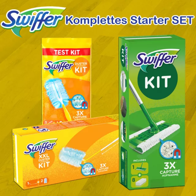 Swiffer Aimant à Poussière XXL + 2 Seviette & Piquet + 8 Seviette & 1 Bâton Avec