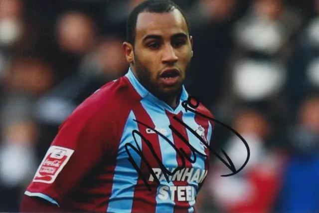 Marcus Williams Hand Signed 6X4 Photo - Football Autograph - Scunthorpe United.