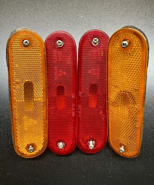 99-05 Mazda Miata OEM Set Bumper orange Reflectors Side Marker Pair Set NB