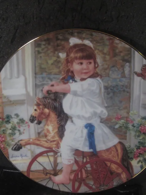 Reco 1991 Kuck ME AND MY PONY Hearts and Flowers Ltd Ed Plate