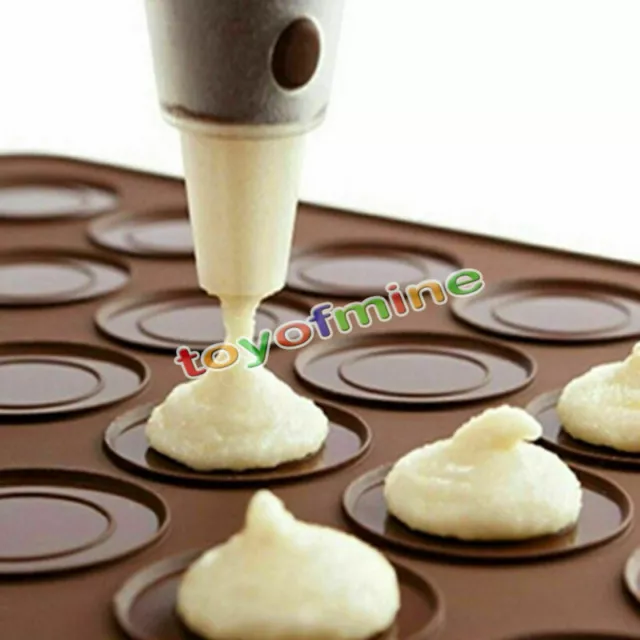 30-cavité en silicone Pâtisserie Gâteau Macaron Macaron four à pâtisserie Moule 3