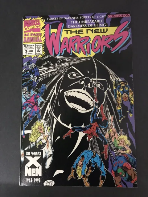 THE NEW WARRIORS 64 PAGE ANNUAL 3-1993 MARVEL COMIC BOOK  Pre Own