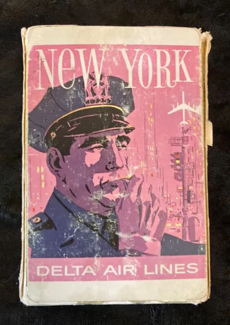 Vintage Delta Airlines Playing Cards New York City Rare Complete