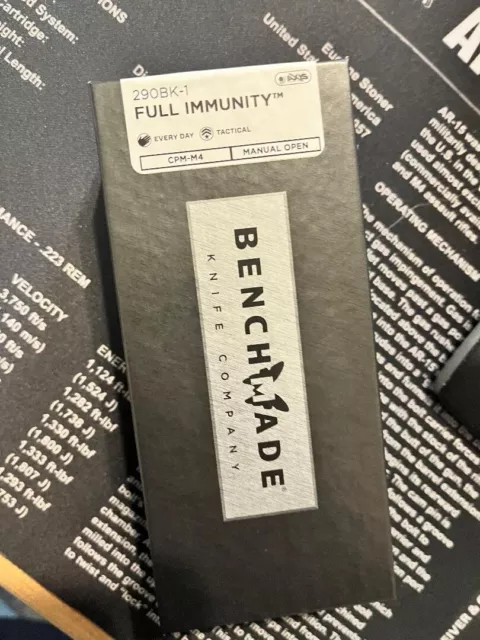 Benchmade Knife Full Immunity 290BK-1 Dark Earth Aluminum CPM-M4 Pocket Knives