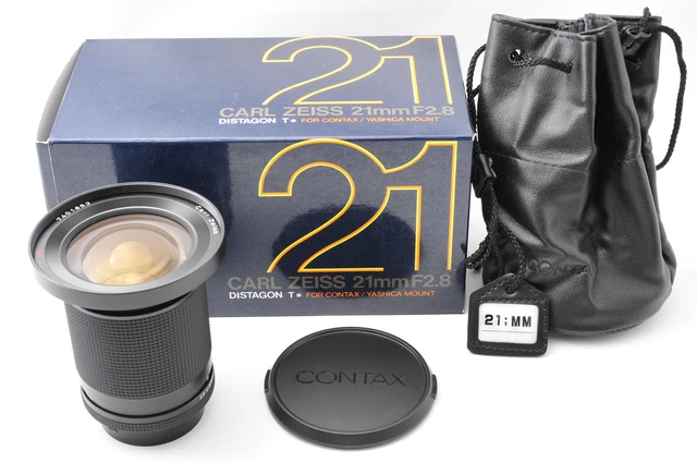 [Beste Mint IN Karton] Contax Carl Zeiss Distagon T 21mm F/2.8 Mmj Mf Glas C/Y