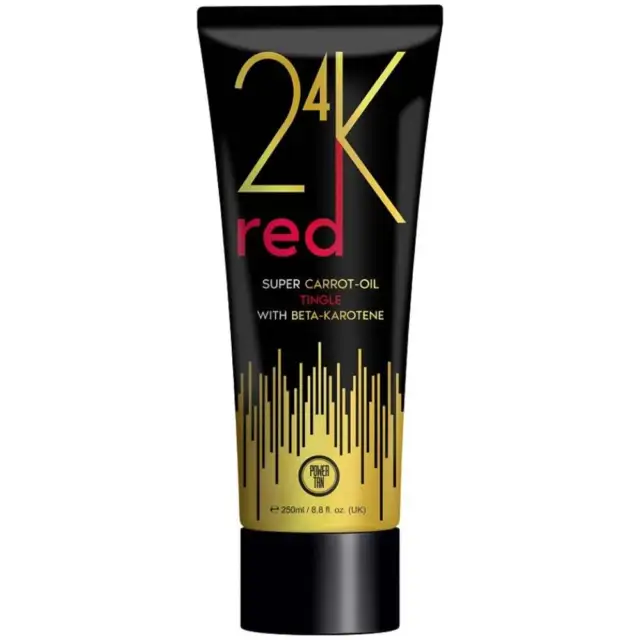 PowerTan 24K Red Super Carrot Oil Tanning Accelerator 250ml