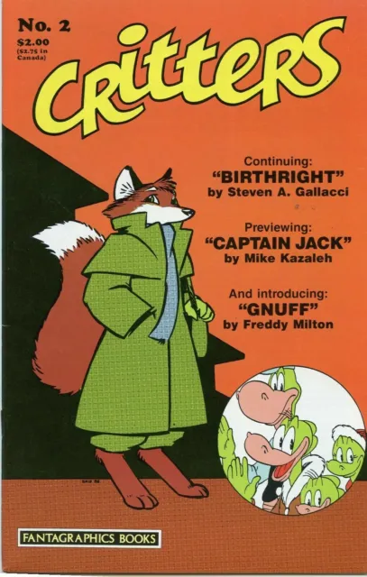 Critters #2 Fantagraphics Books Comics July Jul 1986 (VF-)