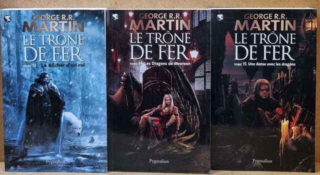 3 LIVRES LE trône de fer Game of thrones tome 13 à 15 grand format