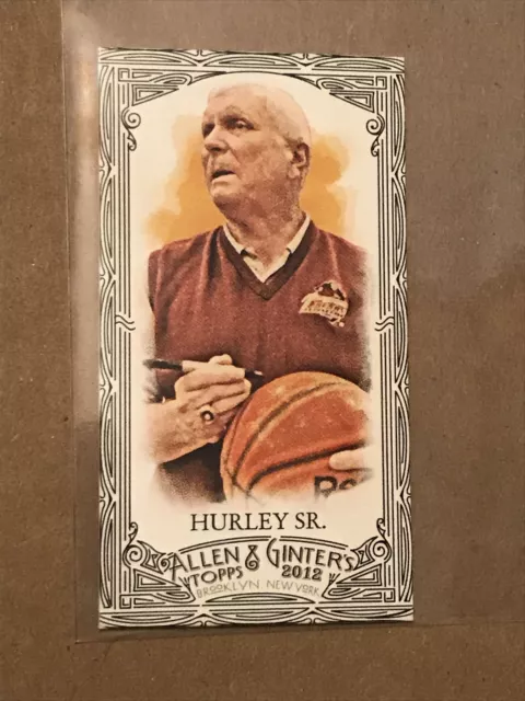 2012 Topps Allen & Ginter's MINI BLACK Bob Hurley Sr #154 Basketball Coach Card