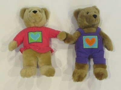 Set Of 2 Hallmark Kiss Kiss Plush Bears