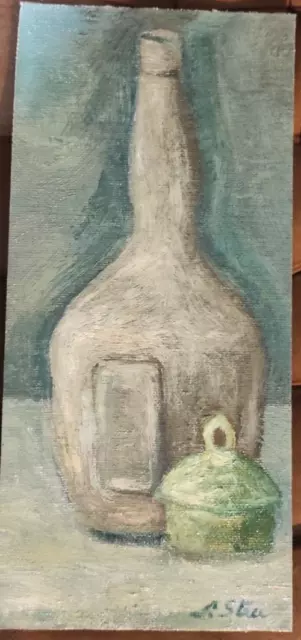Natura morta, dipinto ad olio .