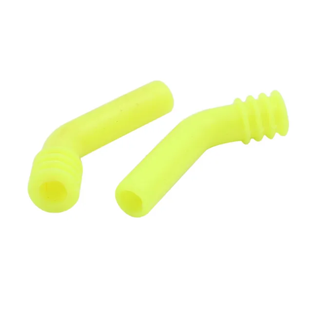 10mm Inner Dia Silicone Exhaust Deflector Exhaust Tube Yellow for RC Models 2pcs