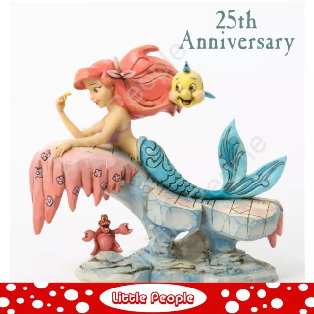 Jim Shore Dreaming Little Mermaid 25th Ann Figurine Disney Traditions