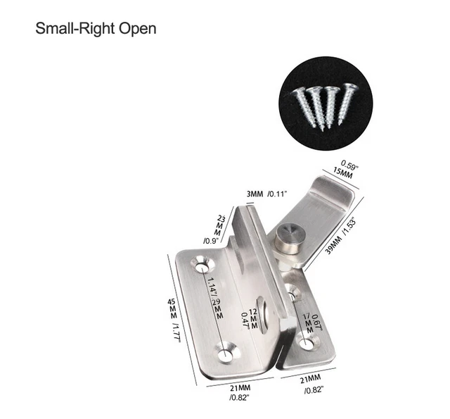 Flip Latch Door Bolt Stainless Steel Hasp Safety DoubleDoor Lock Gate Latche 1PC