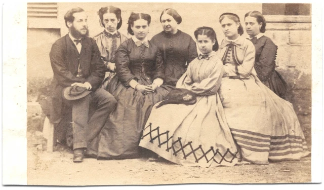 CDV Ancien 1865 – Portrait Louise Gleize De Lablanque (née Roquefeuille) – Noblesse Française
