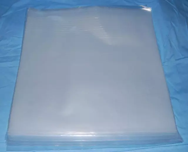 100 7" PLASTIC POLYTHENE RECORD SLEEVES / COVERS 450G for 45rpm SIngles +FREEDEL