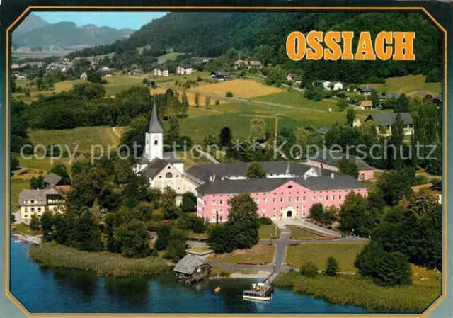 73362053 Ossiach Stiftskirche ehemalige Benediktinerabtei Fliegeraufnahme Ossiac